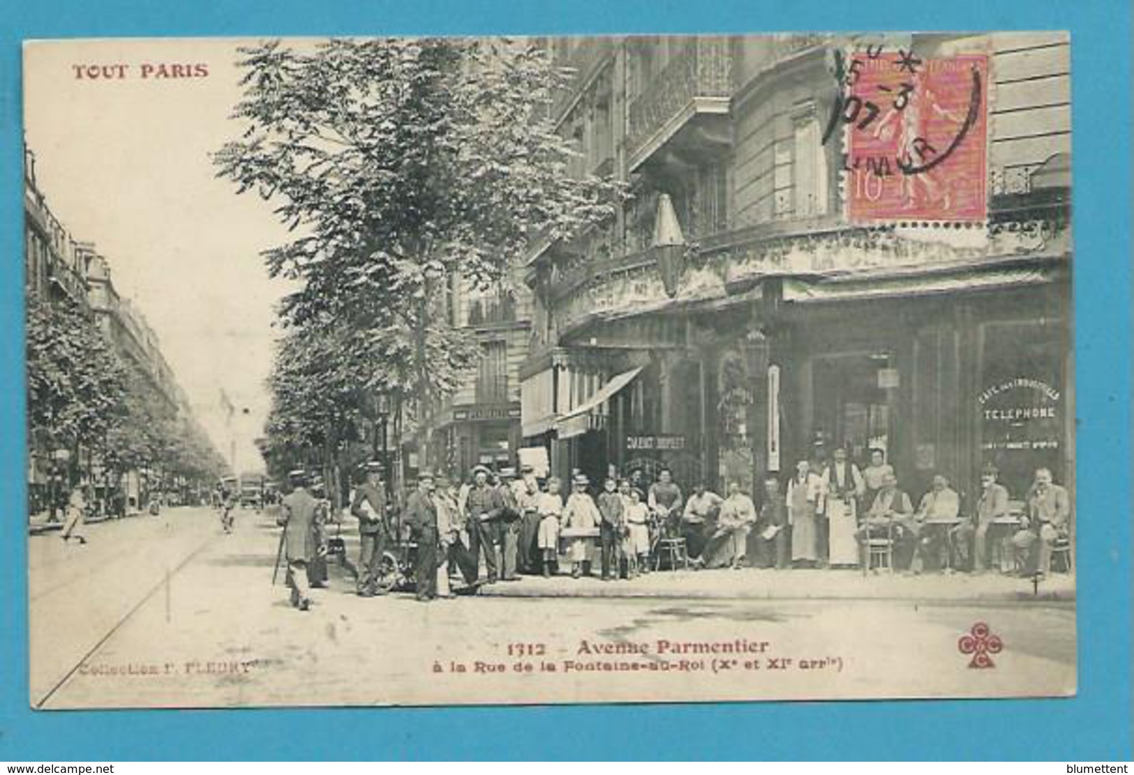 CPA TOUT PARIS 1312 - Avenue Parmentier à La Rue De La Fontaine-au-Roi (Xème Et XIème) Collection FLEURY - Paris (10)