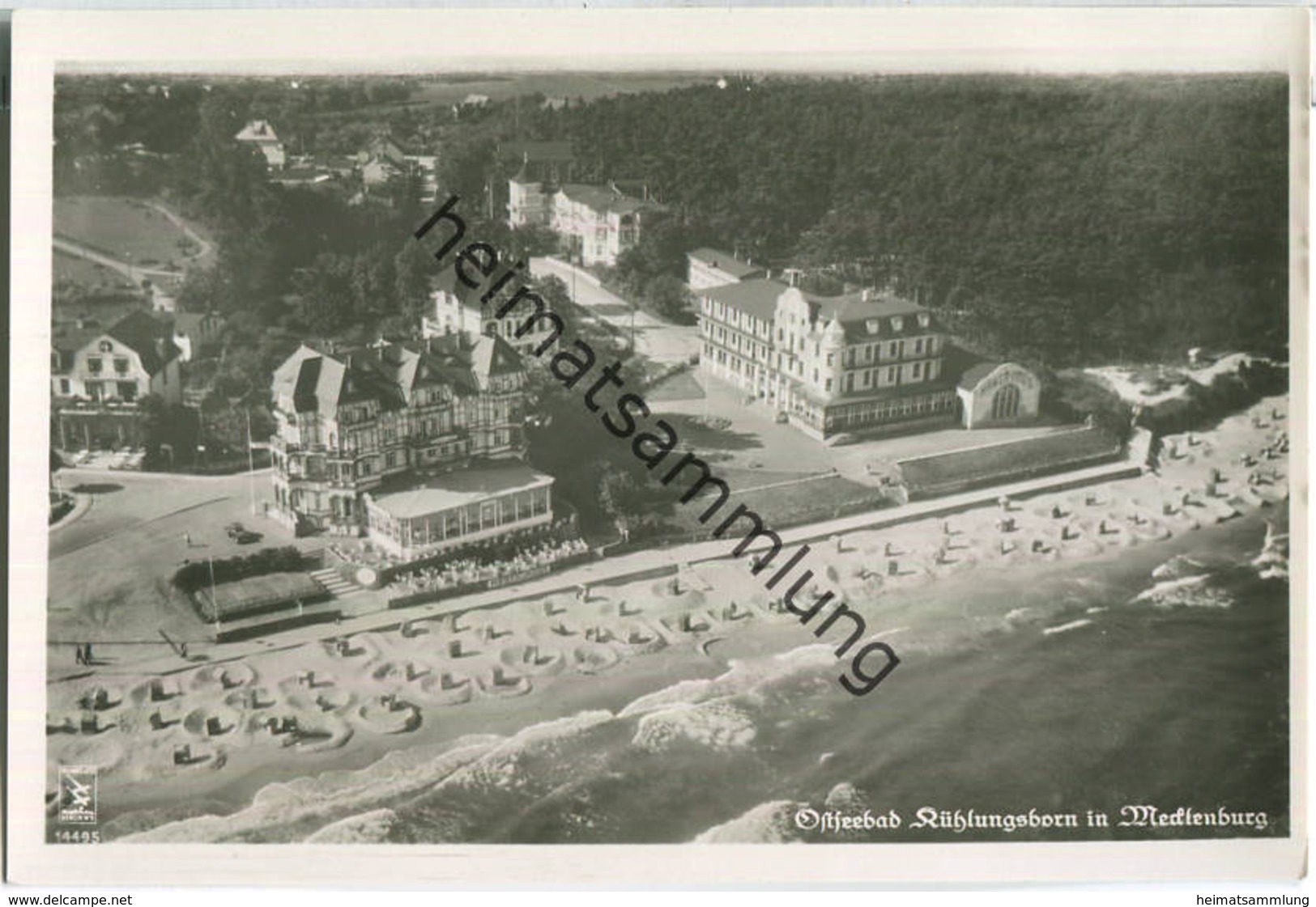 Kühlungsborn - Fliegeraufnahme - Foto-Ansichtskarte - Kuehlungsborn