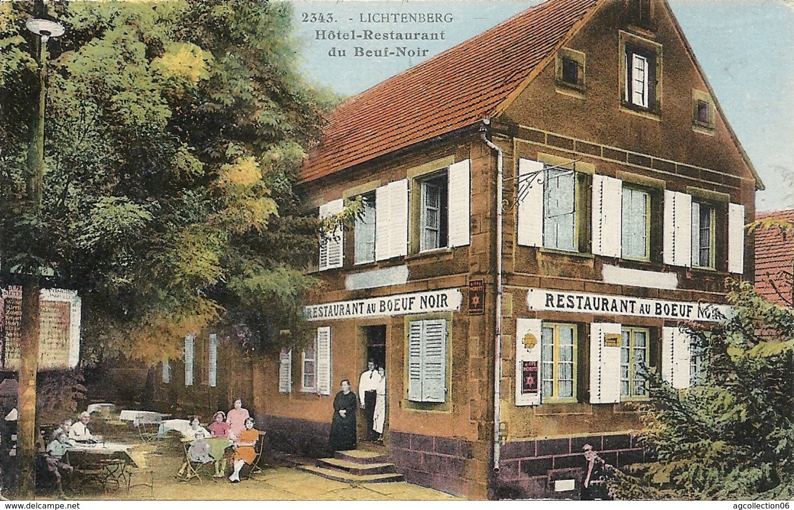 LICHTENBERG. HOTEL RESTAURANT " AU BOEUF NOIR " - Andere & Zonder Classificatie