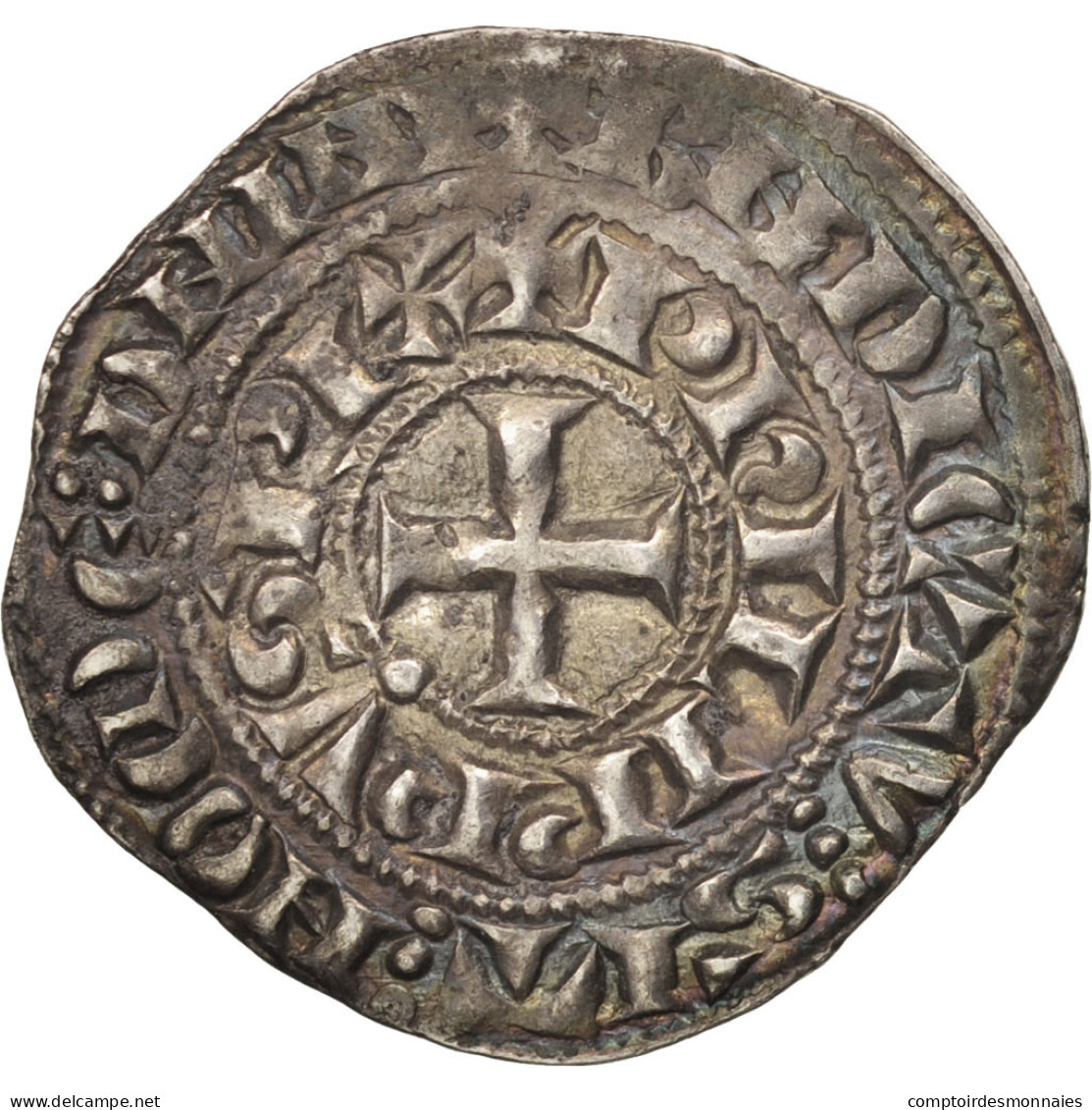 Monnaie, France, Philippe IV, Maille Blanche, TTB+, Argent, Duplessy:215 - 1285-1314 Felipe IV El Hermoso