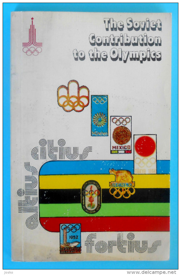 THE SOVIET CONTRIBUTION TO THE OLYMPICS - Old Rare Issue About Olympic Games Moscow 1980. * Russia Olympia Olympiad - Bekleidung, Souvenirs Und Sonstige