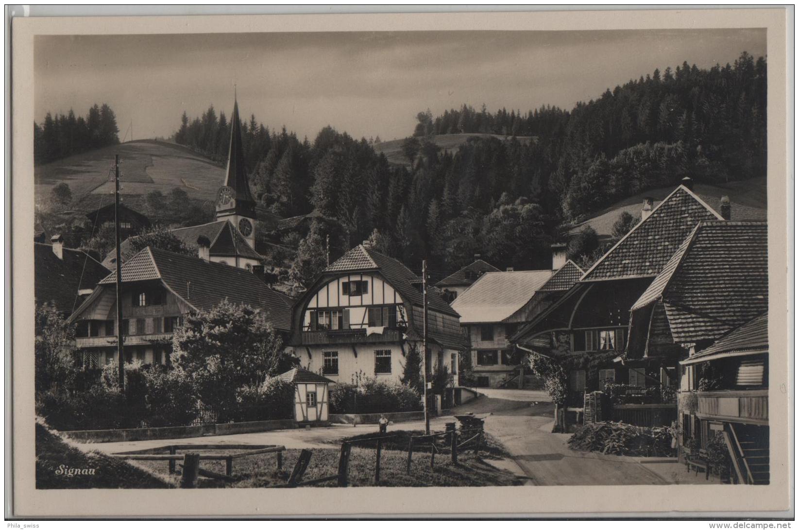 Signau - Dorfansicht Mit Kirche - Photoglob No. 2033 - Signau