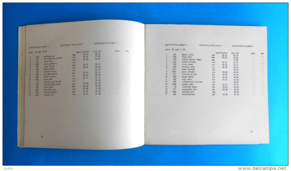 OLYMPIC GAMES MUNICH 1972. - ATHLETICS ( Athletisme ) - Programme * Olympiade Olympia Jeux Olympiques Munchen '72 - Athletics