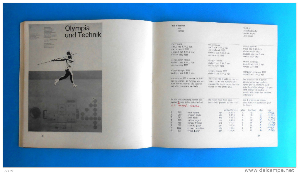 OLYMPIC GAMES MUNICH 1972. - ATHLETICS ( Athletisme ) - programme * Olympiade Olympia Jeux Olympiques Munchen '72