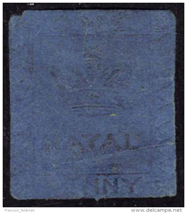 Neuf Avec Charnière N° 2, 1p Bleu, Légers Défauts Habituels, Aspect T.B. Certificat Brun - Autres & Non Classés