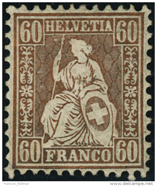 Neuf Avec Charnière N°40. 60c Bronze. T.B. - Andere & Zonder Classificatie