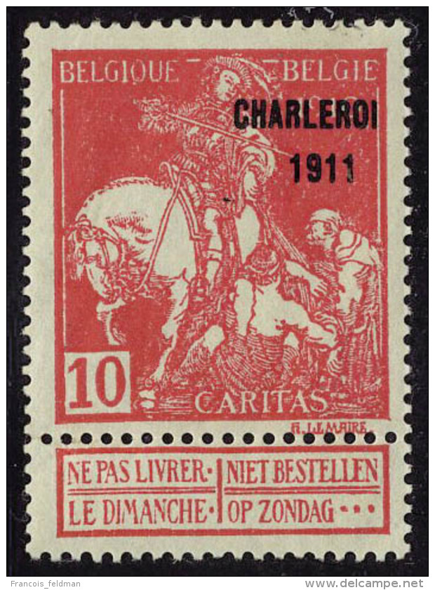 Neuf Sans Charnière N° 92/107, Les 2 Sé Ries 1911 Et Charleroi, T.B. N° 95 1 Dent Courte - Autres & Non Classés