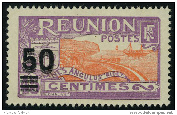 Neuf Sans Charnière N° 123Aa, 50 Sur 45c Violet Et Orange Double Surcharge Superbe, RRR, Signé... - Autres & Non Classés