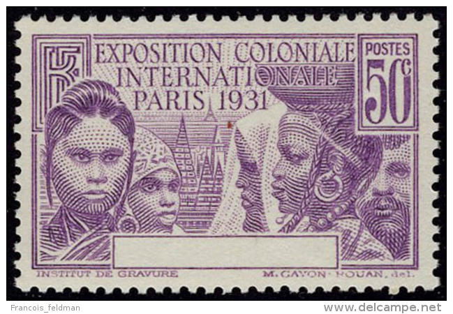 Neuf Sans Charnière N° 150a, 50c Exposition Coloniale, Sans Cameroun Dans Le Cartouche, T.B. - Autres & Non Classés