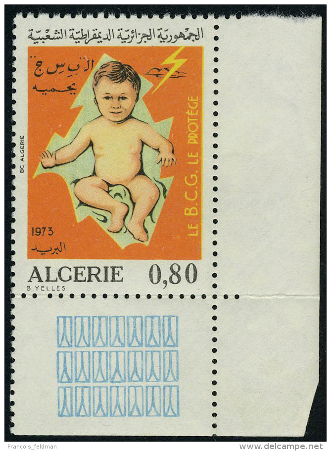 Neuf Sans Charnière N° 581a, 80c Tuberculose Millésime 1973 T.B. - Autres & Non Classés