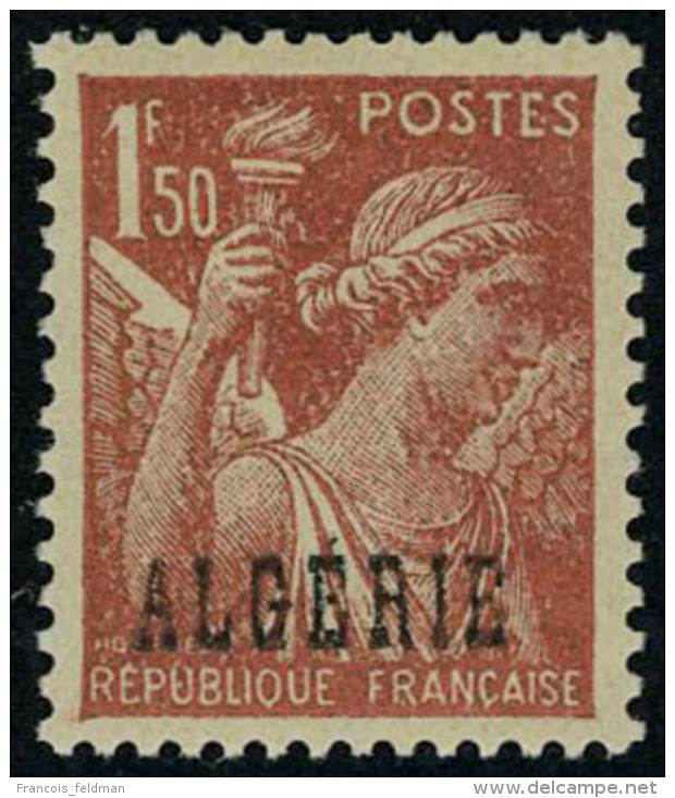 Neuf Avec Charnière N° 233a, 1.50 Iris, Sans Surcharge 2f, T.B. Rare, Signé Brun - Autres & Non Classés