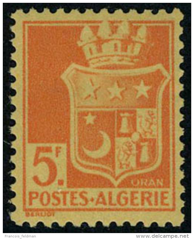 Neuf Avec Charnière N° 197A, 5f Rouge Orange T.B. - Autres & Non Classés