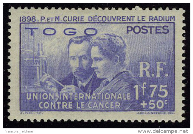 Neuf Avec Charnière 1938, Série Pierre Et Marie Curie, Cl, T.B. - Andere & Zonder Classificatie