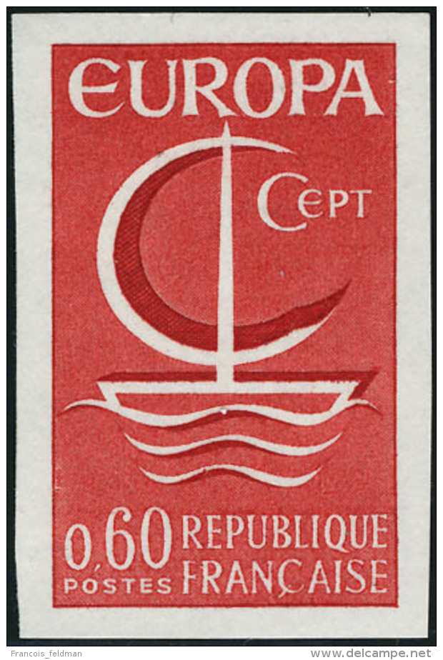 Neuf Sans Charnière 1966. France N° 1490/91, EUROPA 1966. La Paire Non Dentelée + La Même... - Autres & Non Classés