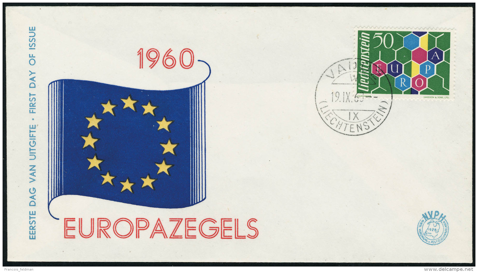 Lettre 1960. N°355 Du Liechtenstein Avec CàD 1er Jour Sur Enveloppe Illustrée. T.B. - Autres & Non Classés