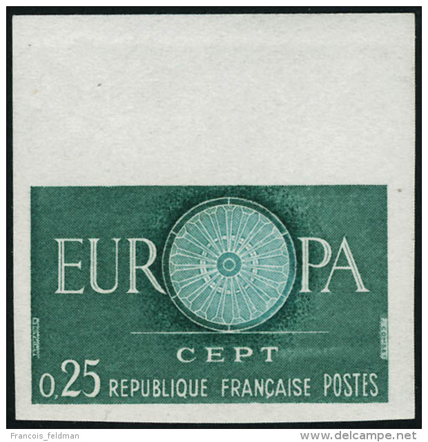 Neuf Sans Charnière France N° 1266/07. EUROPA 1960. La Paire Non Dentelée + La Même En 2... - Sonstige & Ohne Zuordnung