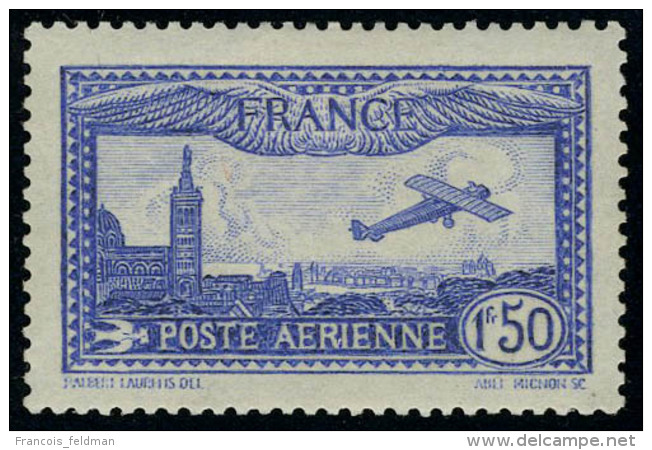 Neuf Avec Charnière N° 6b, 1.50 Avion Survolant Marseille Outremer Vif, Cl, T.B. - Autres & Non Classés