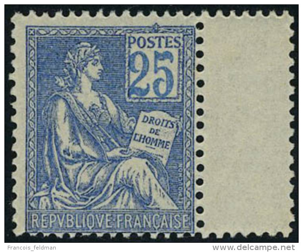 Neuf Sans Charnière N° 114, 25c Bleu Bdf, T.B. - Autres & Non Classés