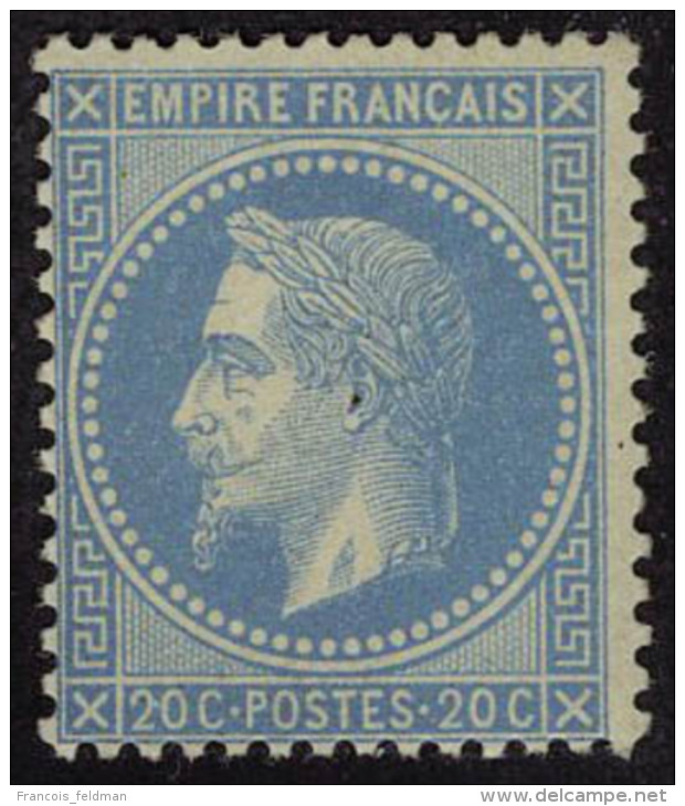 Neuf Avec Charnière N° 29B, 20c Bleu II, Cl, T.B. Signé JF Brun - Autres & Non Classés