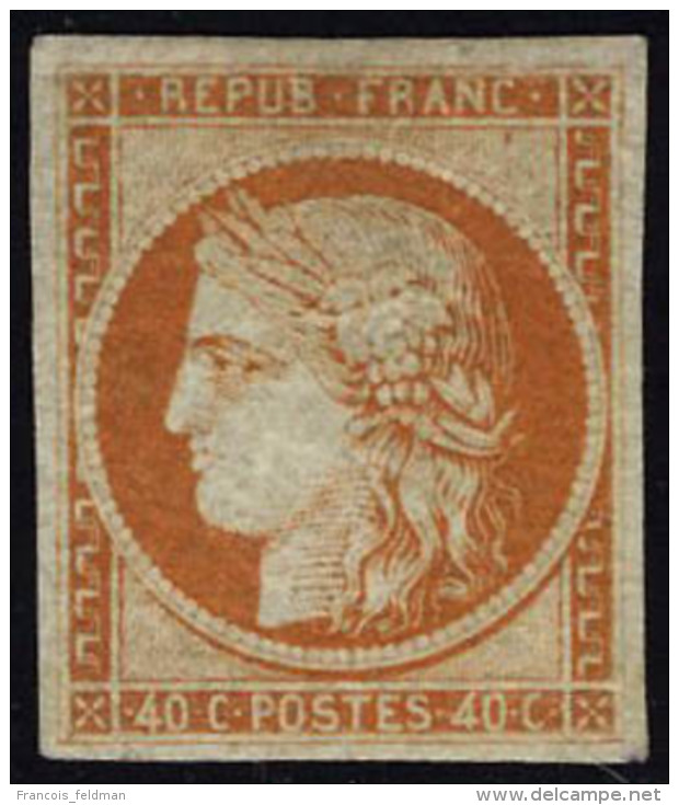 Neuf Avec Charnière N° 5, 40c Orange Réparé, Aspect Superbe - Sonstige & Ohne Zuordnung