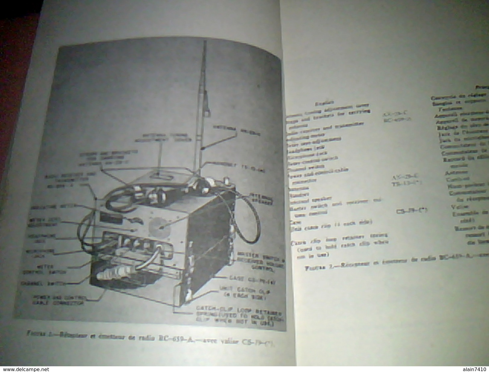 Militaria  Manuel Technique Appareil De Radio SCR 609 A (ministere De La Guerre Annee 1945) - Documenti
