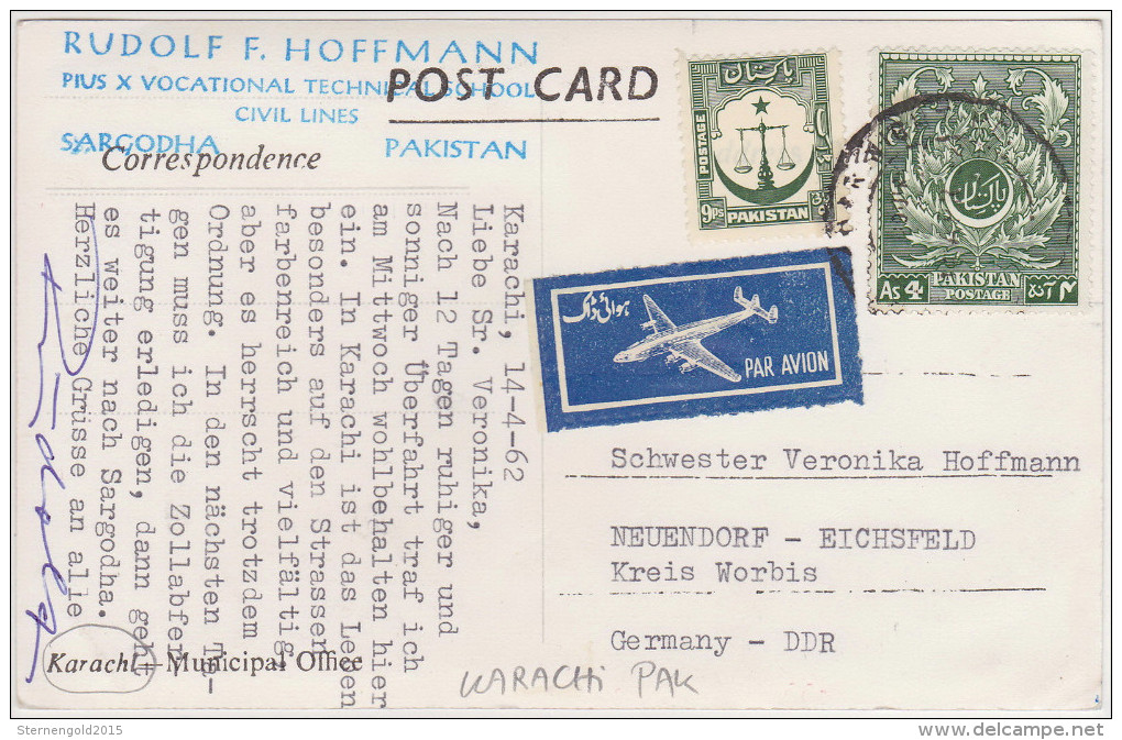 Pakistan - Karachi (Municipal Office) - With Stamp 1962 - Pakistan