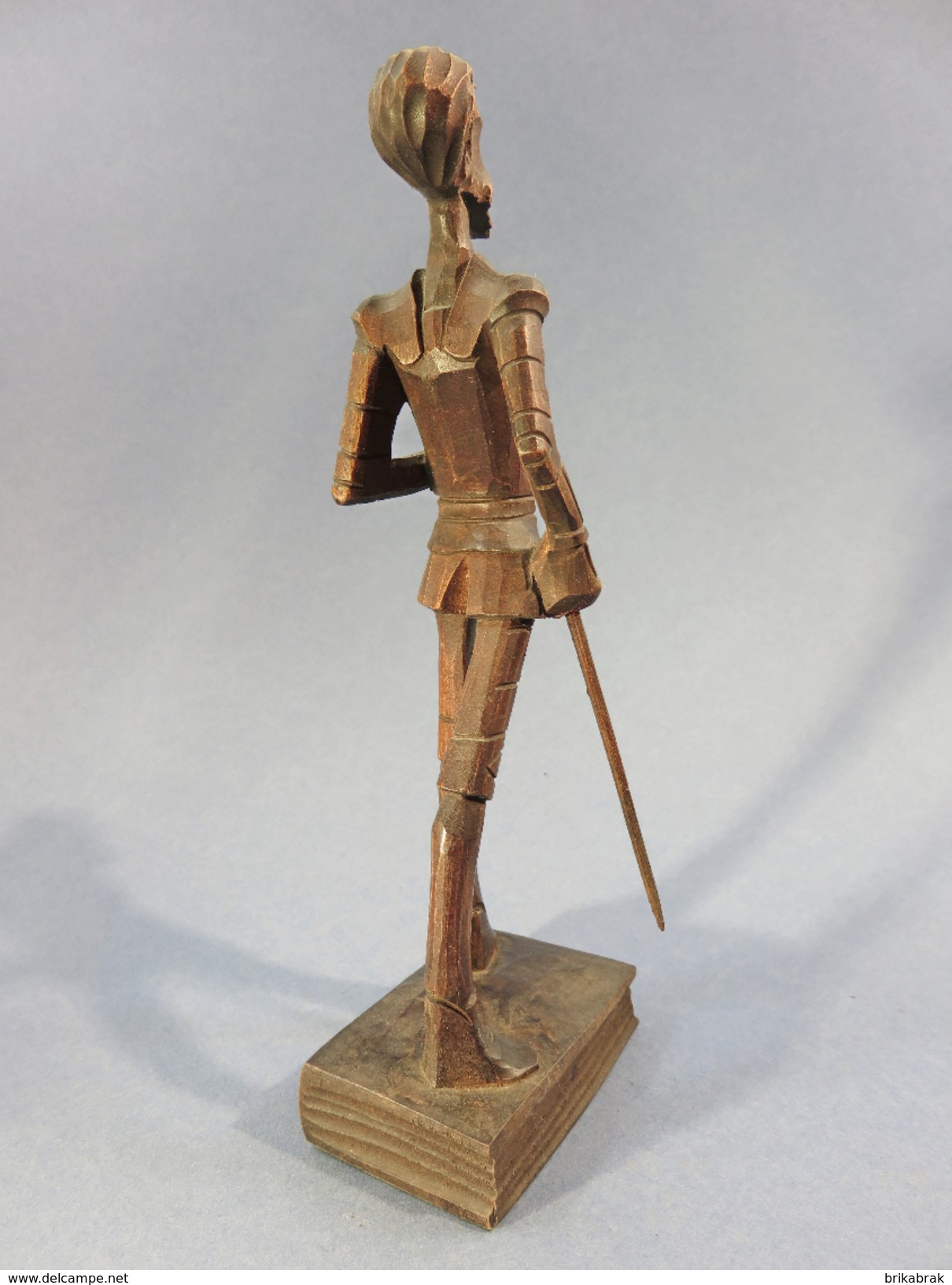 * STATUE DON QUICHOTTE EN BOIS SCULPTE # Cervantes Livre Roman Littérature Souvenir Espagne Sculpture