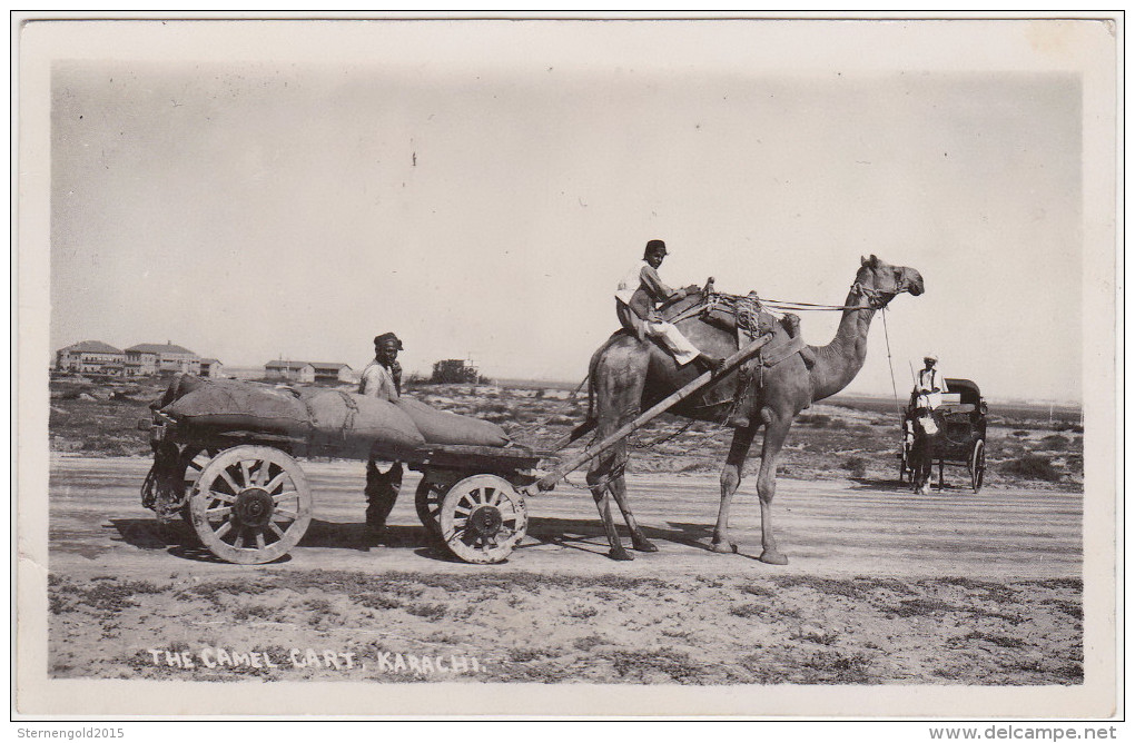 Pakistan - Karachi (Camel Cart) - With Stamp 1935 - Pakistan