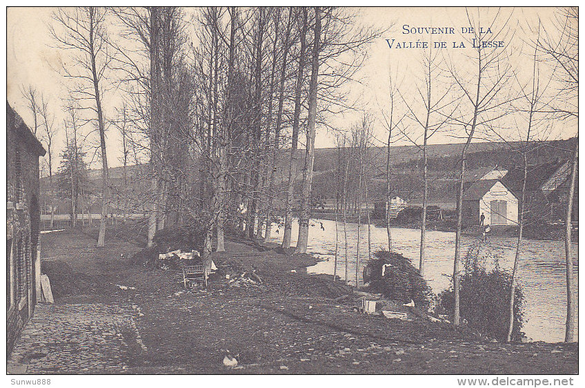 Souvenir De La Vallée De La Lesse (passage D'eau ? Phototypie Marco Marcovici, 1907) - Houyet