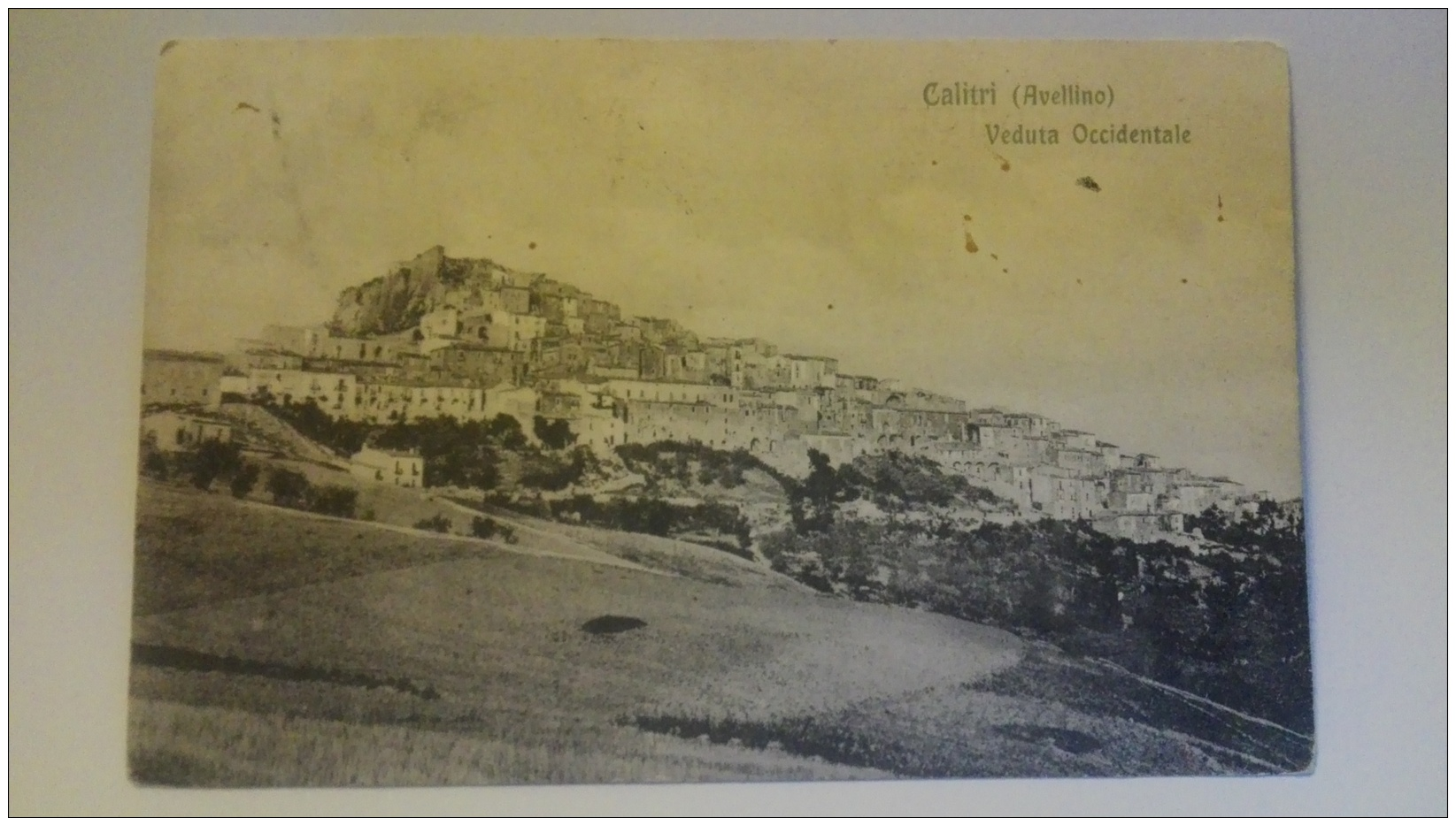 M3,COLLEZIONE CARTOLINE E TIMBRI,CARTOLINA POSTALE, POSTCARD, REGIONE, CAMPANIA, AVELLINO, CALITRI Viaggiata 1908 - Avellino