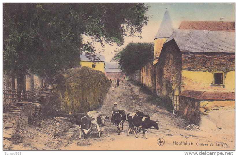 Houffalize - Château De Tavigny (animée, Colorisée, Vaches) - Houffalize