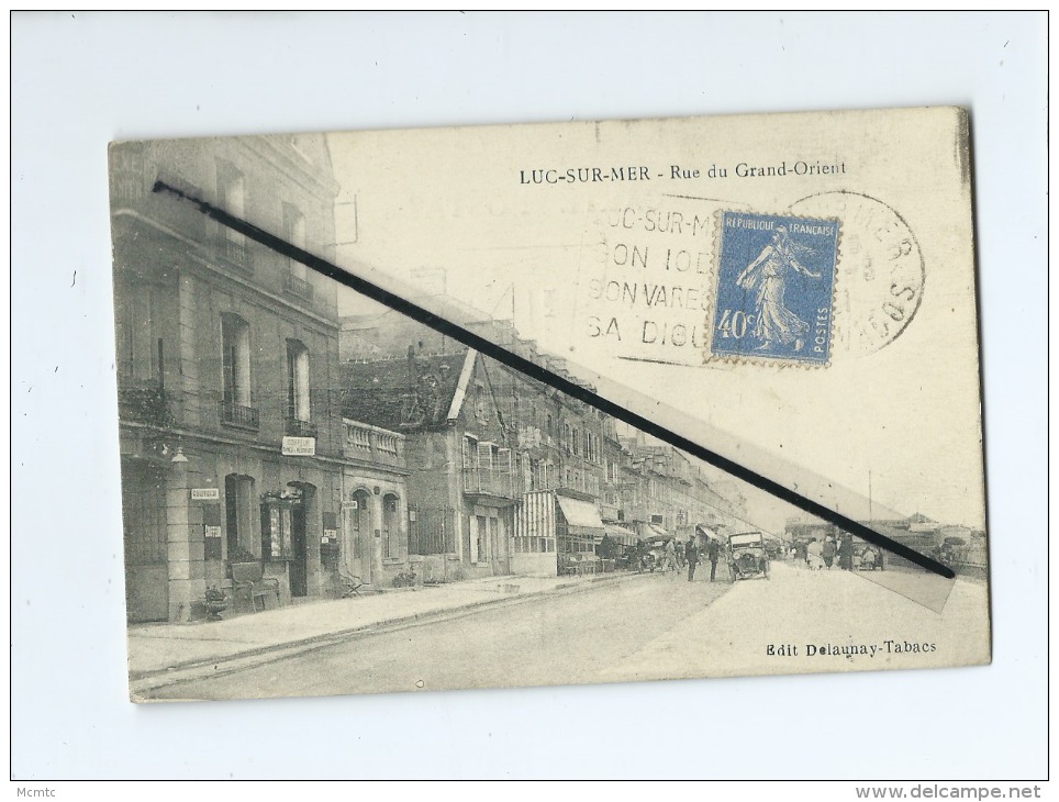 CPA  - Luc Sur Mer    -  Rue Du Grand Orient - Luc Sur Mer