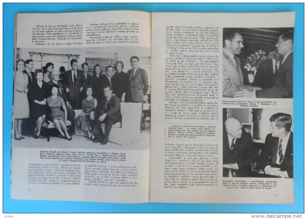 JOHN F. KENNEDY - In Memoriam 1963.** US Embassy in Belgrade political magazine Pregled ** USA President JFK  RRR