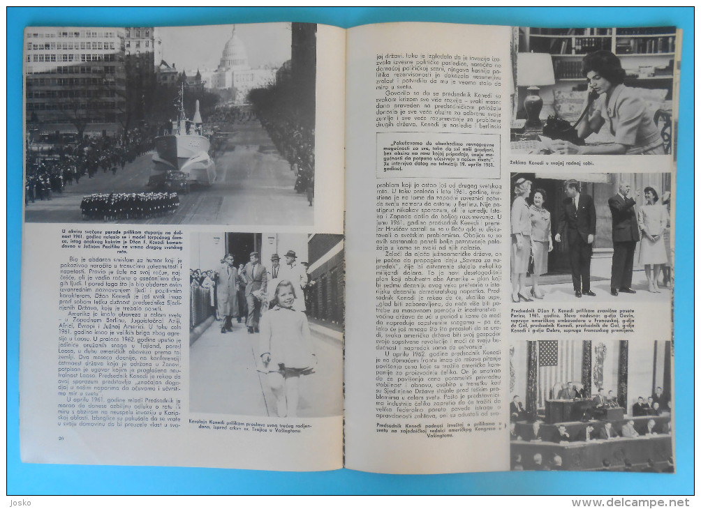 JOHN F. KENNEDY - In Memoriam 1963.** US Embassy in Belgrade political magazine Pregled ** USA President JFK  RRR