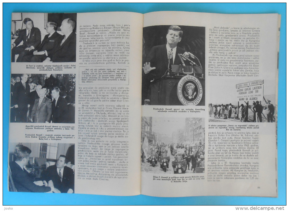 JOHN F. KENNEDY - In Memoriam 1963.** US Embassy in Belgrade political magazine Pregled ** USA President JFK  RRR