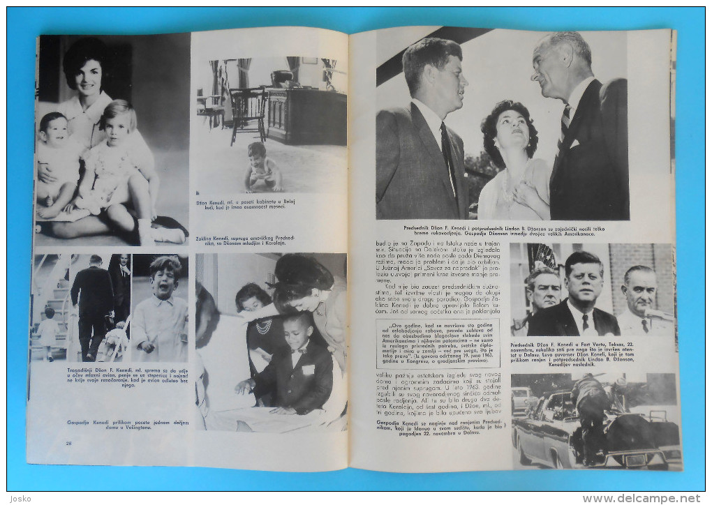 JOHN F. KENNEDY - In Memoriam 1963.** US Embassy in Belgrade political magazine Pregled ** USA President JFK  RRR