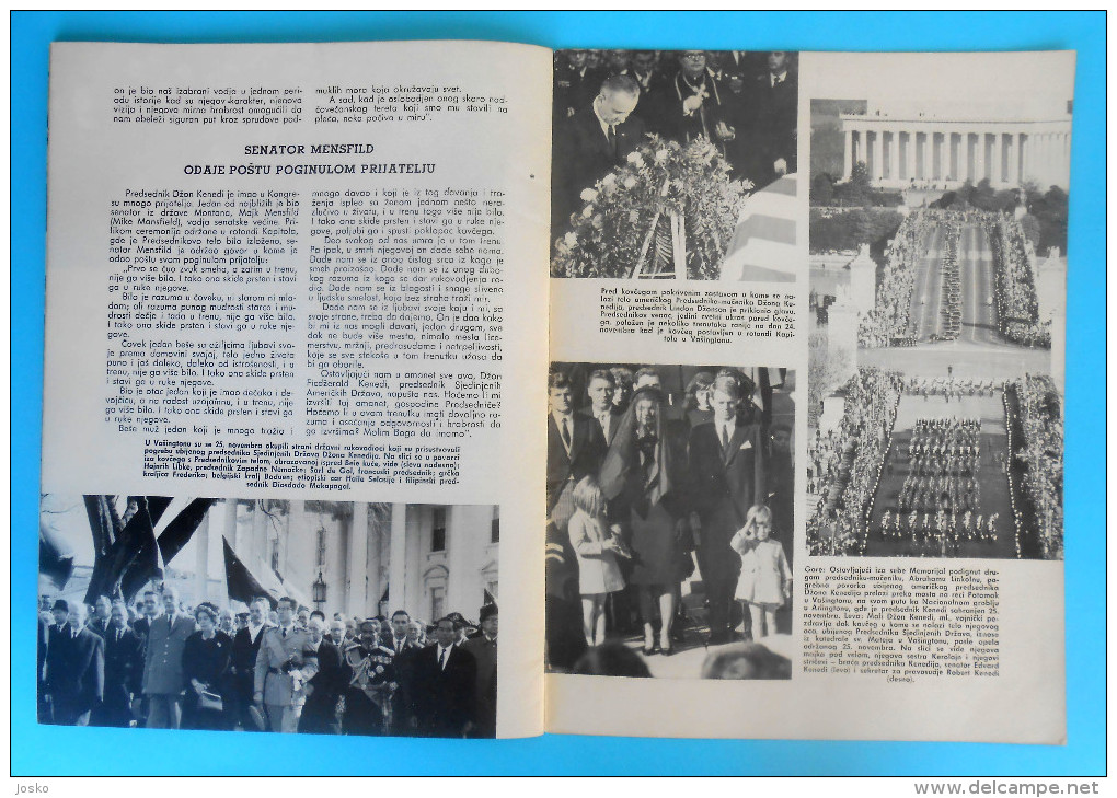 JOHN F. KENNEDY - In Memoriam 1963.** US Embassy in Belgrade political magazine Pregled ** USA President JFK  RRR