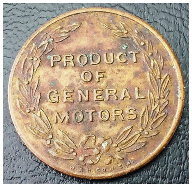 VINTAGE GENERAL MOTORS TOKEN - PONTIAC CHIEF OF THE SIXES - HIGH GRADE - Non Classés