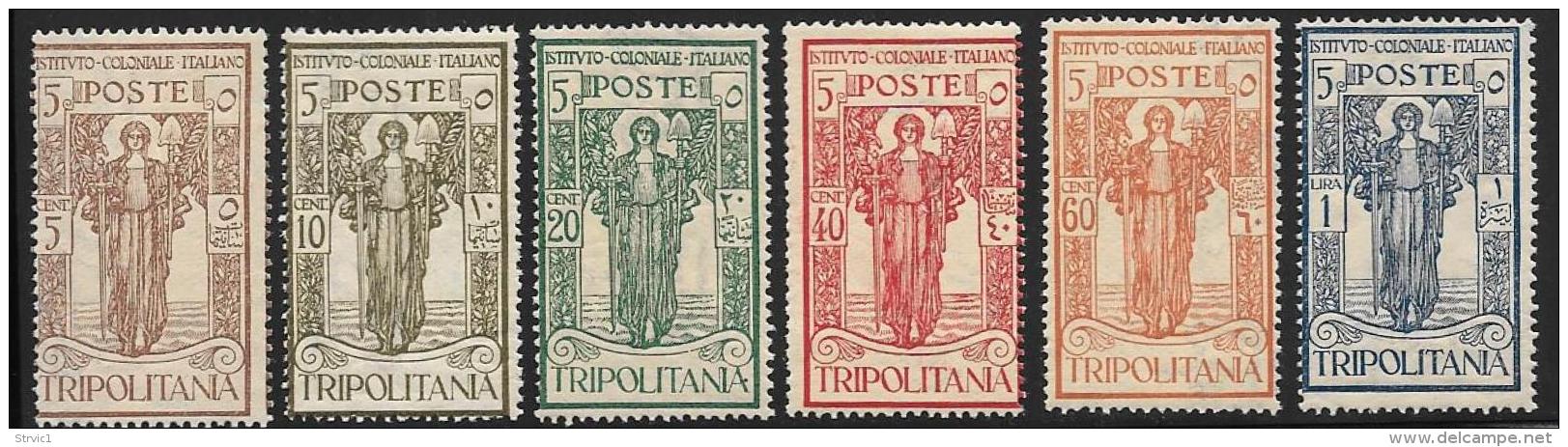 Tripolitania, Scott # B7-12 MNH "Peace", 1926 - Tripolitania