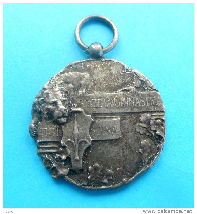 TRIESTE GYMNASTICS ASSOCIATION 1922. - 1st PRIZE ... * Italy Vintage Medal * Gymnastique Gymnastik Ginnastica Italia RRR - Gymnastique