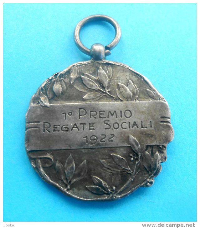 TRIESTE GYMNASTICS ASSOCIATION 1922. - 1st PRIZE ... * Italy Vintage Medal * Gymnastique Gymnastik Ginnastica Italia RRR - Gymnastics