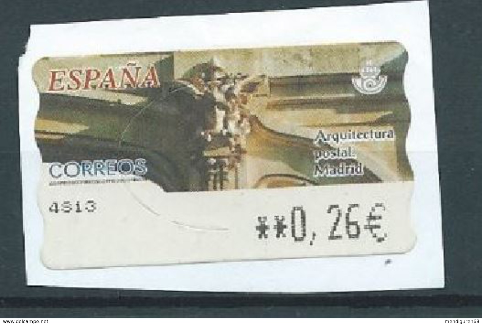ESPAGNE SPANIEN SPAIN ESPAÑA 2002 ATM-DISTRIBUCION Arquitectura Postal. Madrid ED 82 YV 75 - Used Stamps