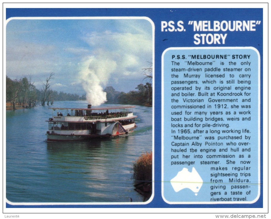 (775) Austraia - VIC - Mildura And Paddle Steamer - Mildura