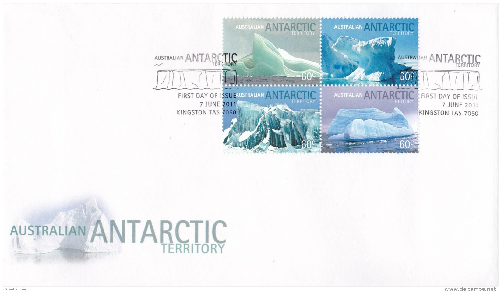 Australian Antarctic 2011 Icebergs FDC - FDC