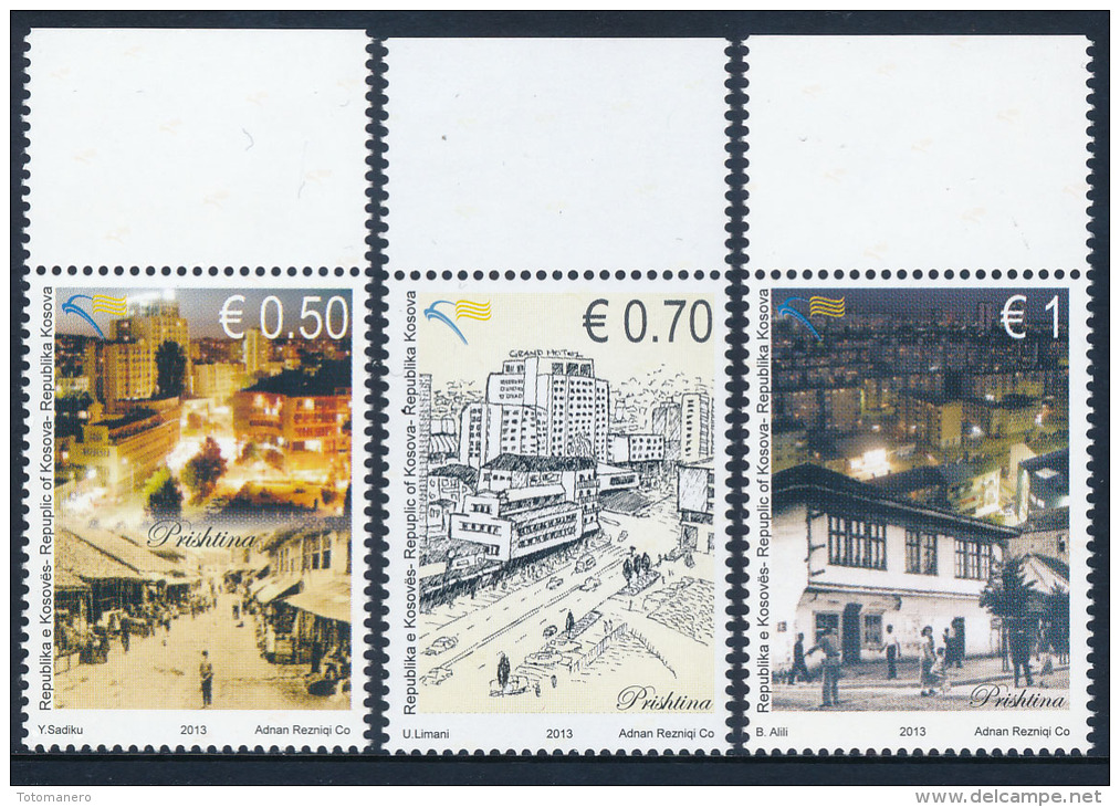 REPUBLIC OF KOSOVO 2013 Cities Of Kosova - Prishtina, Set Of 3v** - Kosovo