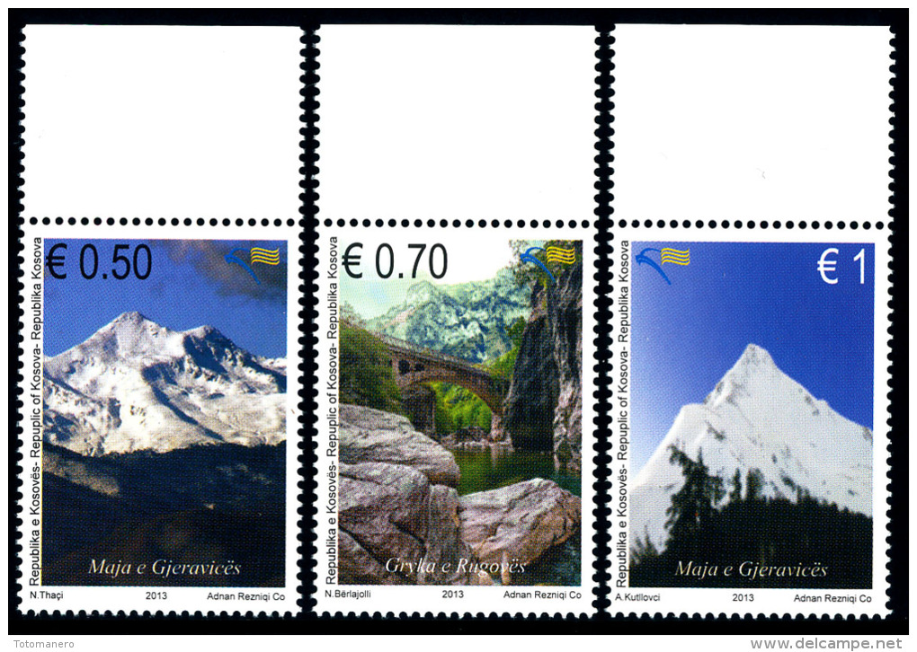 REPUBLIC OF KOSOVO 2013 The Cursed Mountains, Set Of 3v** - Kosovo