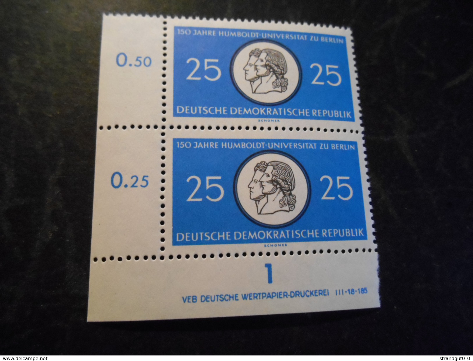 DDR 1960  Top Condition Druckvermerk Ecke  Michel  798 DV - Postfrisch / Mnh/** - Unused Stamps