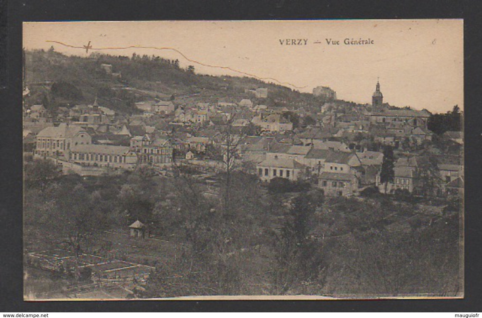 DF / 51 MARNE / VERZY / VUE GENERALE / CIRCULÉE EN 1916 - Verzy