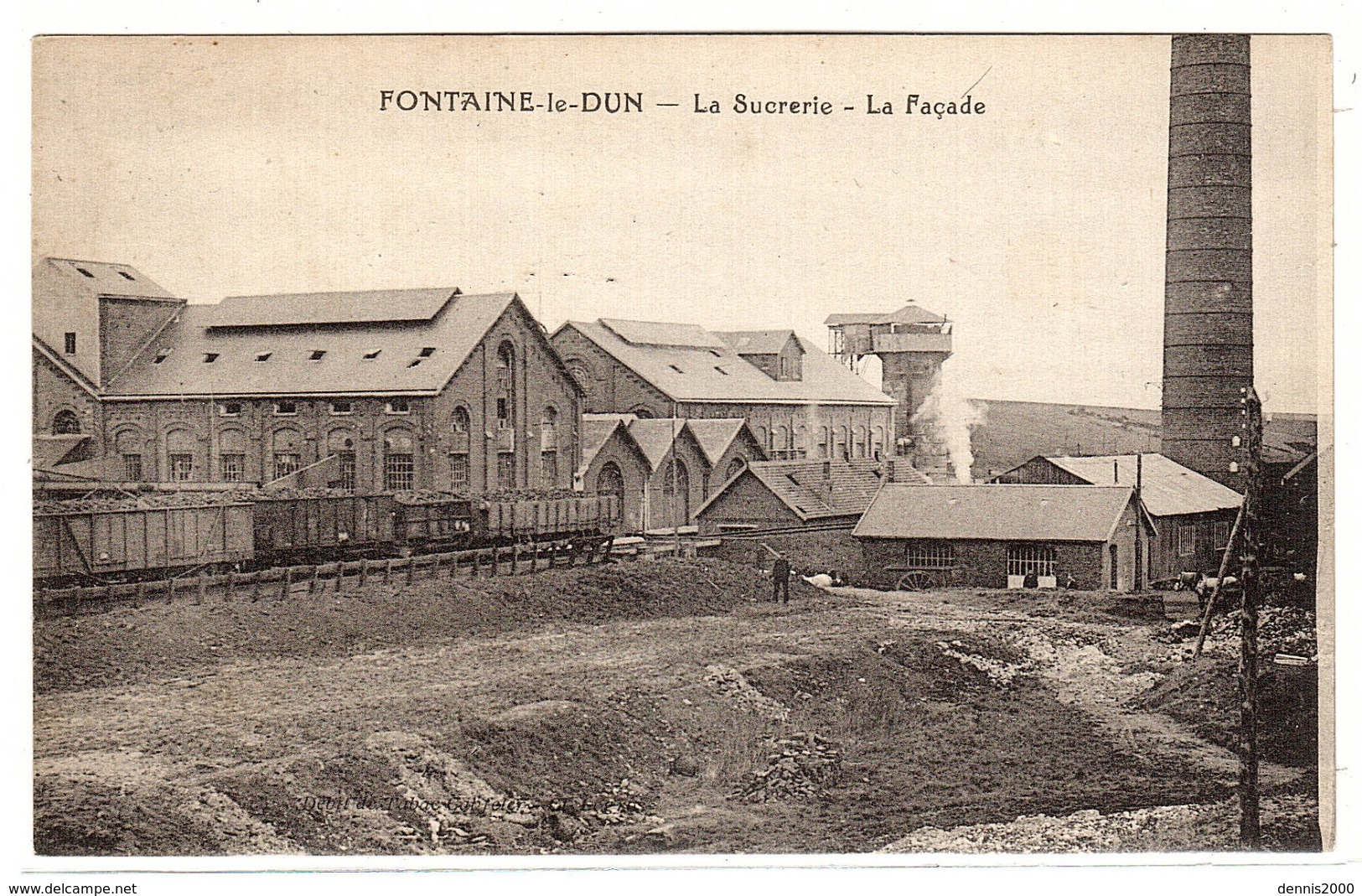FONTAINE LE DUN (76) - La Sucrerie - La Façade - Ed. Debit De Tabac Gabfoler - Fontaine Le Dun