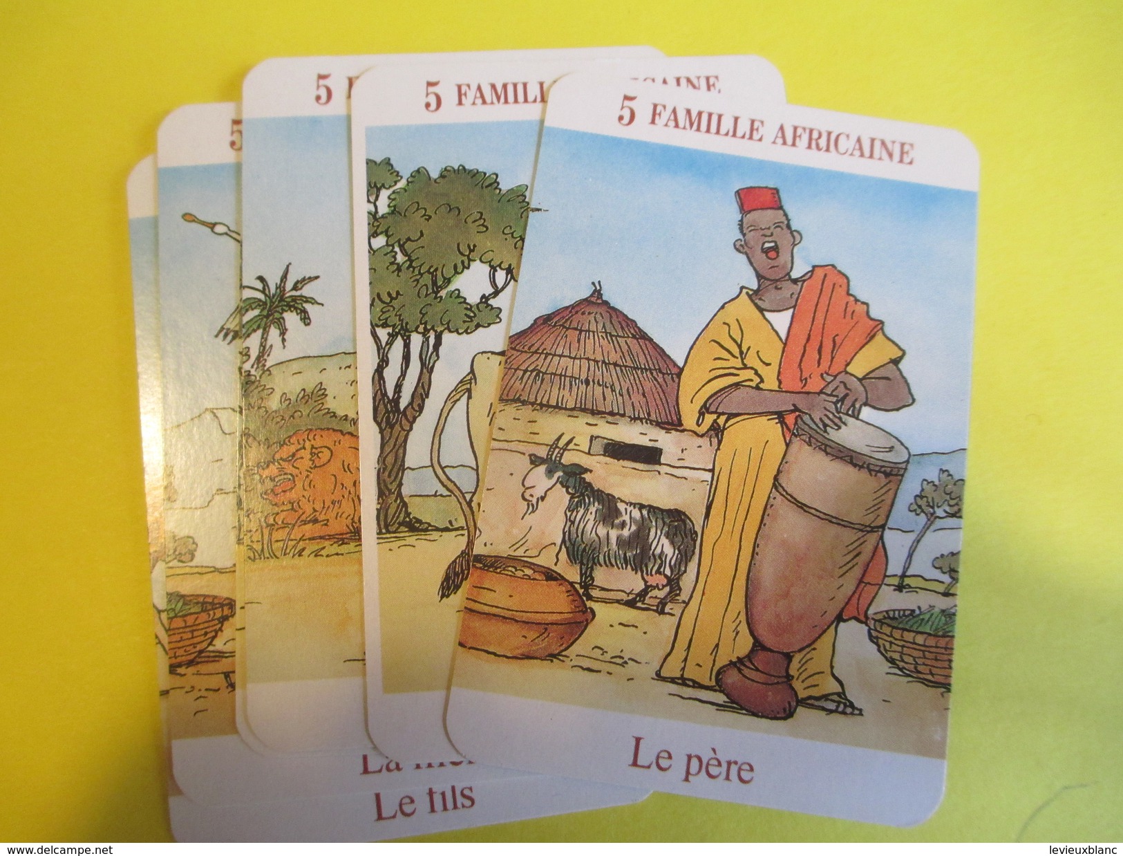 Jeux 7 Familles  à théme/France Cartes/ "Autour du Monde"/Saint Max /France/Vers 1990  CAJ18